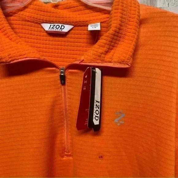 IZOD PerformX Orange Pullover Sweater Size Large NWT - Picture 4 of 10